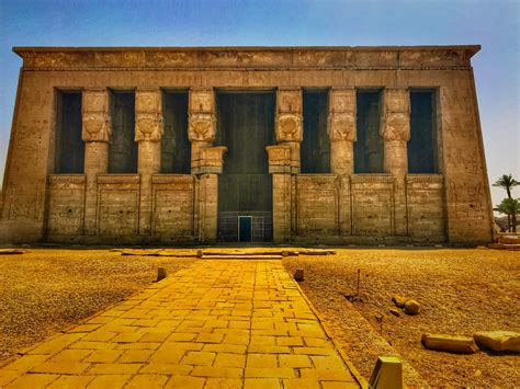 temple of hathor at the dendera temple